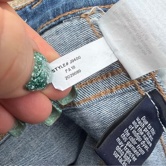 Madewell 10” High Rise Skinny Jeans distressed knee raw hem - Picture 6 of 6